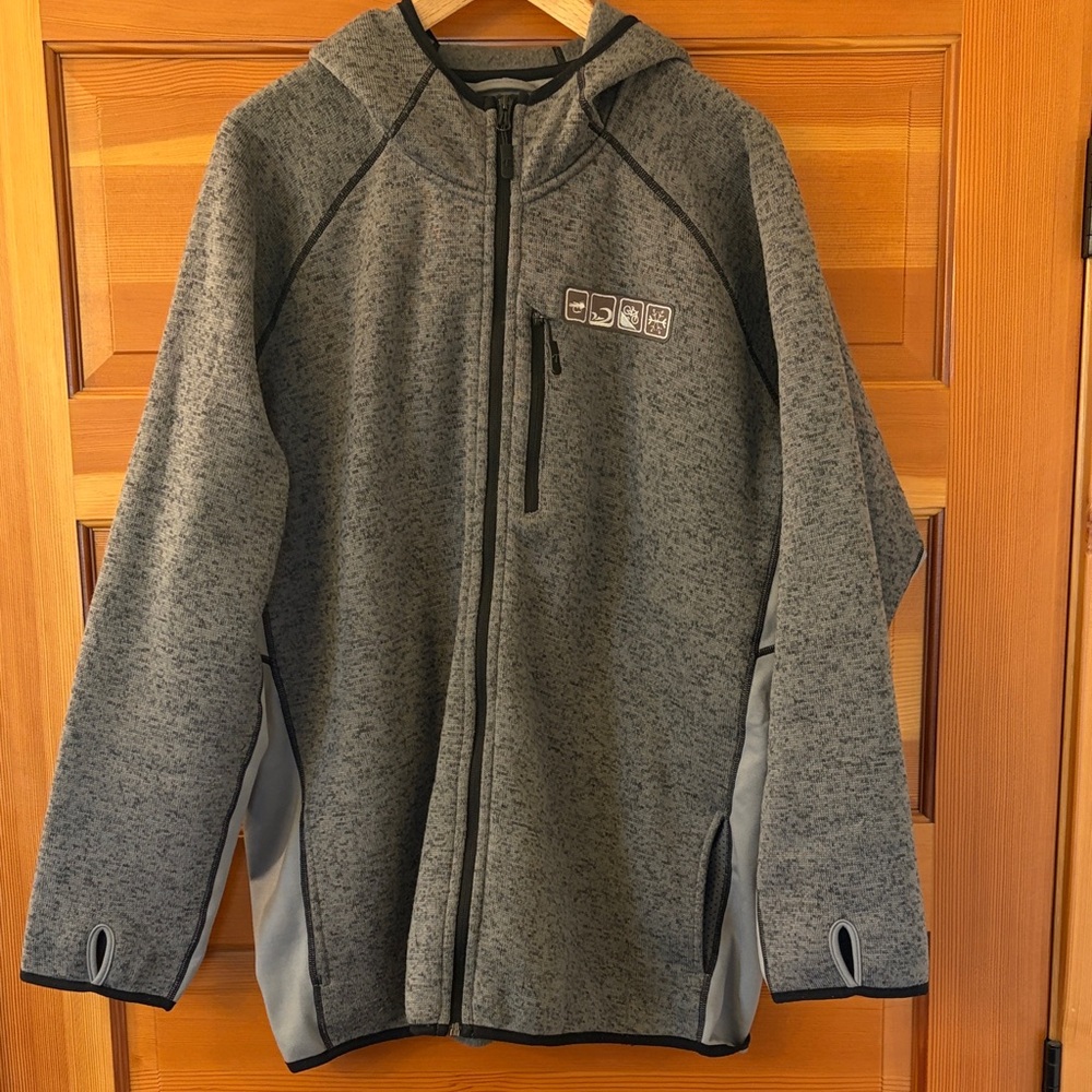 Gray Trxstle fleece sweater hoodie